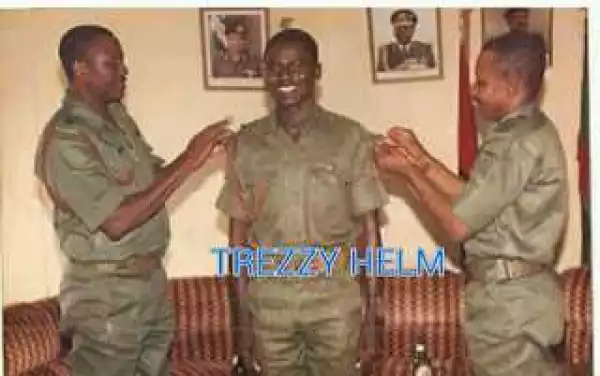 Throwback Pic Of Chief Of Army Staff, Buratai, Being Decorated As Captain Years Back